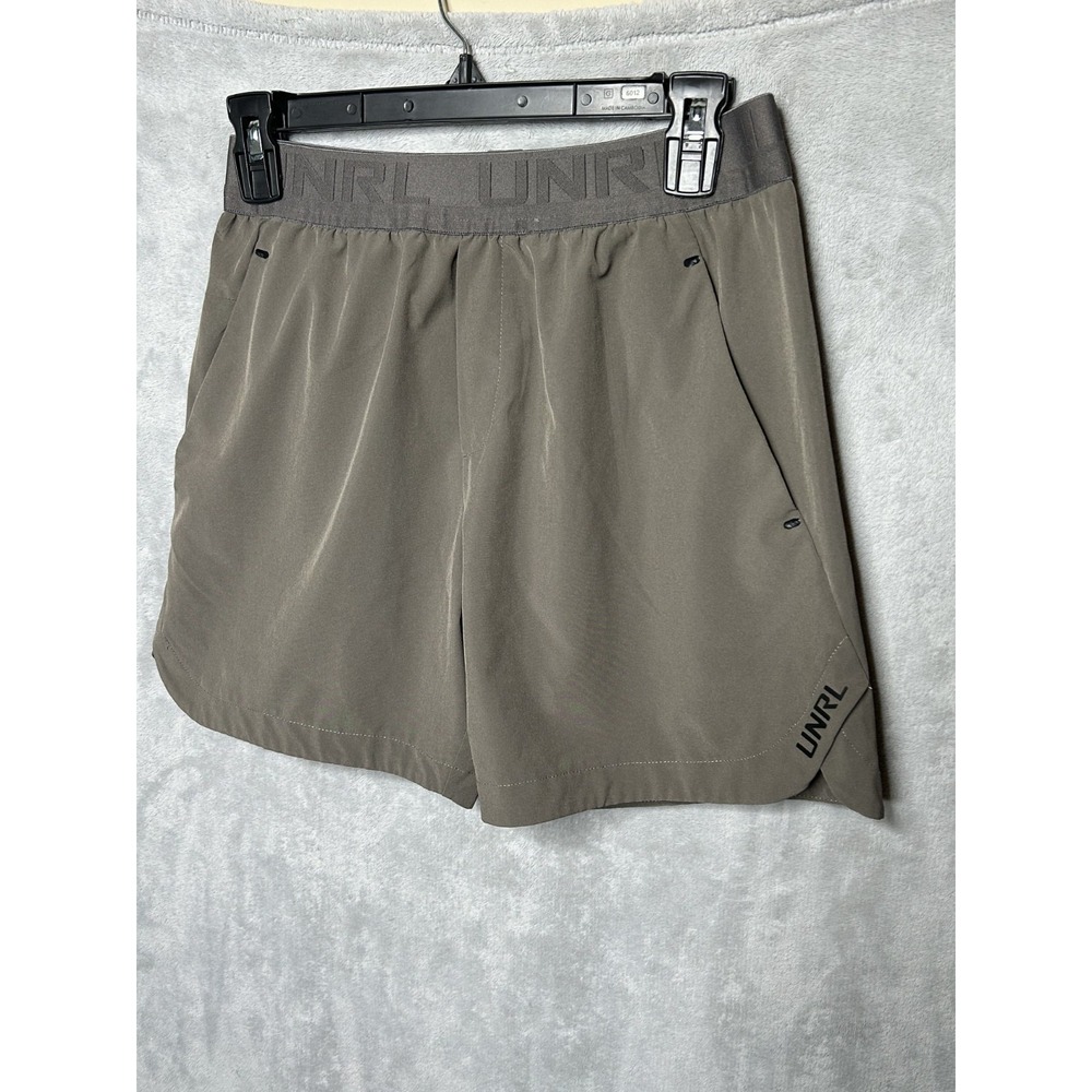 unrl  unlined Olive Athletic Shorts 6" Inseam Men's Small EUC